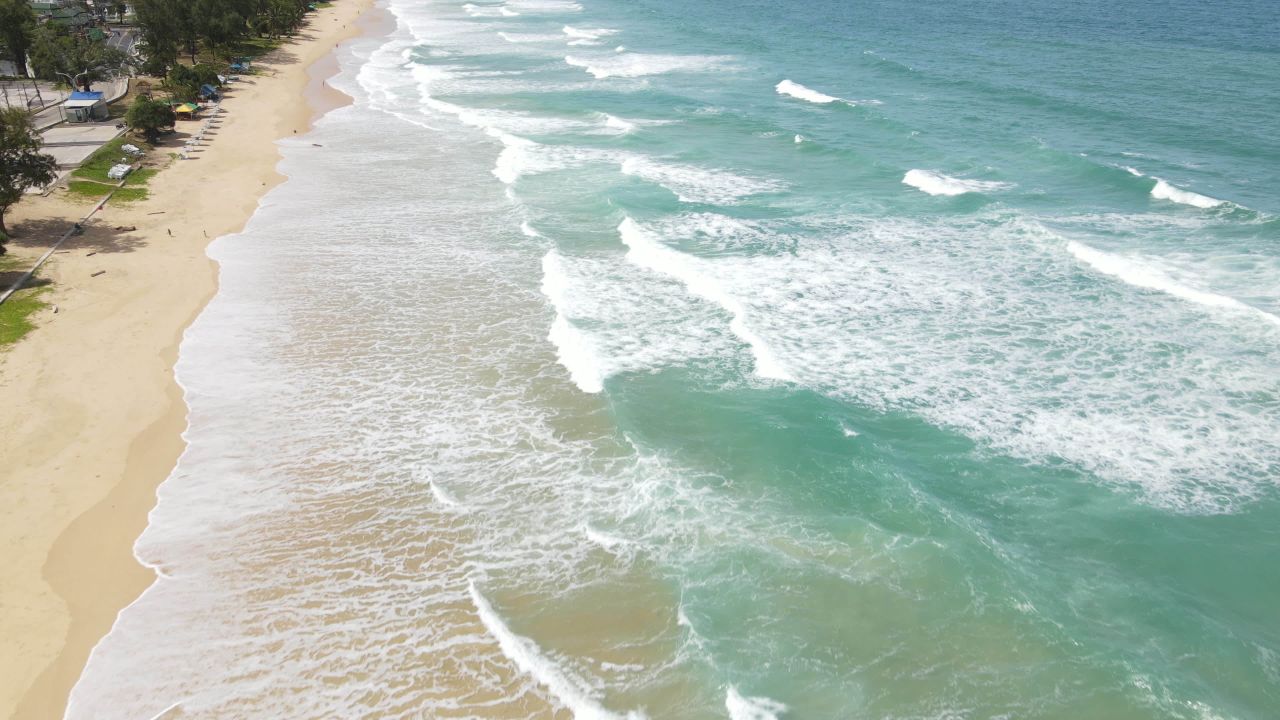Vista aérea de playa